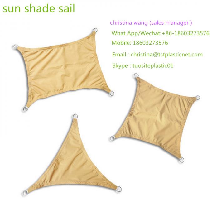 Vela quadrada da máscara do sol do quadrado do triângulo da piscina com taxa de proteção de 95%