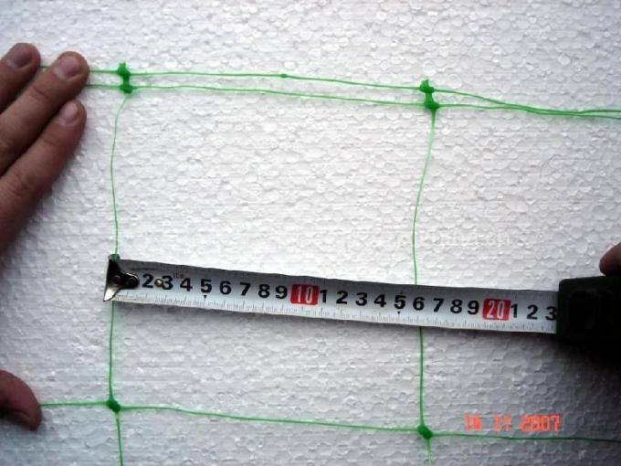 Rede plástica usada vertical do apoio da planta, rede branca da treliça do pepino dos PP